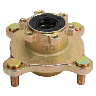 Imagem de Cubo de roda de freio de 4 pinos disco dianteiro cubo de roda de liga de aço para Go Kart ATV 4 rodas e rolamentos