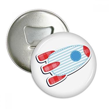 Imagem de Emblema multifuncional com emblema de ímã de geladeira e nave espacial universo e alienígena