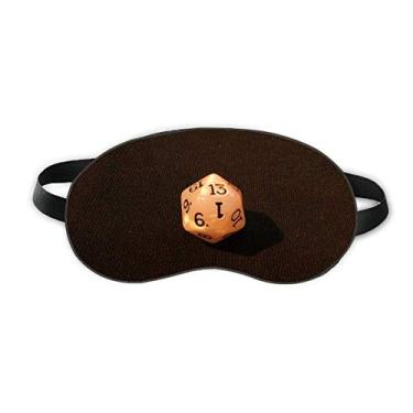 Imagem de White Gambling Dice Photo Sleep Eye Shield Soft Night Vlindfold Shade Cover