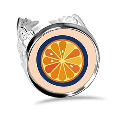 Imagem de DIYthinker O Alfabeto Laranja Fruit Lindo Padrão Anel de Noivado Ajustável Amor Casamento