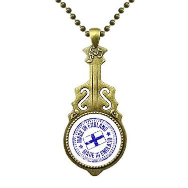 Imagem de DIYthinker Feito no Reino Unido, Inglaterra, Bandeira de Marco Antigo, Joia de Violão, Pingente de Música