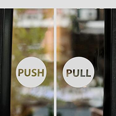 Imagem de Adesivos de porta de empurrar, janela de loja, salão, bar, café, restaurante, escritório, placa de vinil, Wall4Stickers