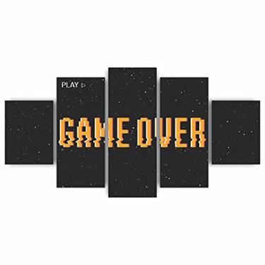 Imagem de Quadros Decorativos MDF Game Over Jogos Gamer Sala Quarto