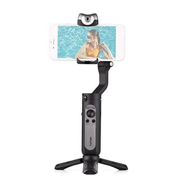 Imagem de Domary V2 3-Axis AI Smart Tracking Palm Gimbal Handheld Smartphone Estabilizador Controle de Gestos com Beauty Light POV Inception Timelapse Panorâmico Horizontal Vertical Recarregável