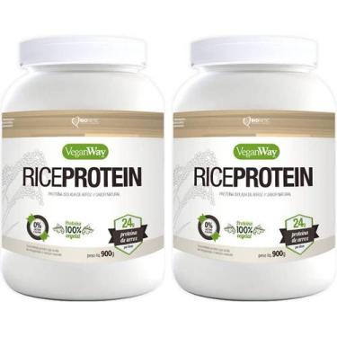 Imagem de Kit 2 Rice Protein Natural Veganway 900G - Proteína Vegana