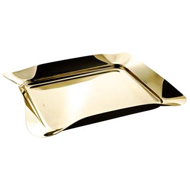 Imagem de Bandeja de Aço Inox Bonbon Dourada 33cm x 26cm x 3,5cm - Wolff