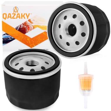 Imagem de QAZAKY 2 peças de filtro de óleo compatível com Kawasaki 49065-2057 49065-2076 49065-2077 49065-7002 49065-7007 ​ 531307389 531307043 Kohler 25-0-050-0 1, 28-28-050-01S Bobcat 2722463 416-4153 416-453