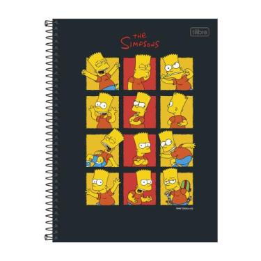 Imagem de Caderno Espiral Universitário Simpsons - Bart - 80 Folhas - Tilibra
