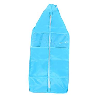 Imagem de Luxshiny saco de roupa transparente ganchos magnéticos pesados vestir capa capa protetora capa de roupa sofá cobertura contra poeira sacos de armazenamento sobrecapa