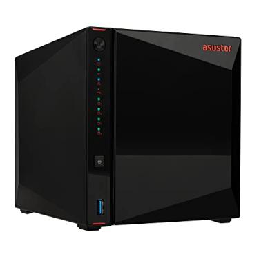 Imagem de Asustor AS5404T, NAS de 4 baias, CPU Intel Quad-Core 2,0 GHz, 4 slots M.2 NVMe SSD, 2 portas 2,5 GbE, 4 GB de memória RAM DDR4, armazenamento conectado à rede (sem discos)