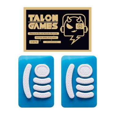 Imagem de TALONGAMES Patins de mouse super rápidos da série 3D compatíveis com Logitech G Pro Wireless Gaming Mouse Feet Replacement PTFE Padrão 3D Low Friction Pro Performance Upgrade