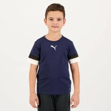 Imagem de Camiseta Puma Team Rise Juvenil Marinho-Masculino
