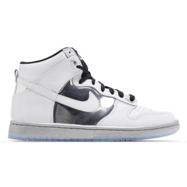 Imagem de Nike Dunk HIGH SE Feminino Branco/Prata Metálico DX5928 100, Branco, 5.5