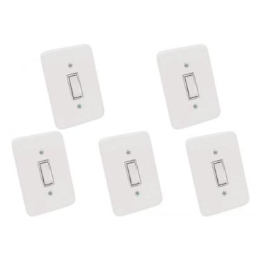 Imagem de Kit C/5 - Conjunto Radial Pollar 1901005 1 Interruptor Pa...