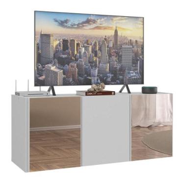 Imagem de Rack TV até 32 Polegadas 3 Portas Suspenso com Espelhos Multimóveis MP