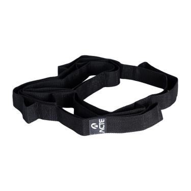 Imagem de Acte, Fita de Alongamento 190x4 cm em Nylon para Exercícios de Flexibilidade e Alongamento, T184, Preta