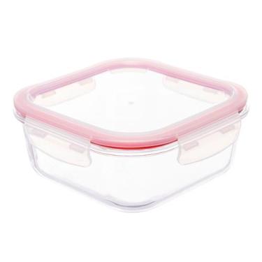 Imagem de Pote de vidro hermético 1,1l quadrado invicta