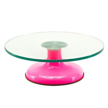 Imagem de Bailarina De Vidro Giratória Pink 30Cm Rolamento Duplo - Prime Chef