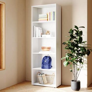 Imagem de Estante Alta Bia com 5 Prateleiras Babus - Branca