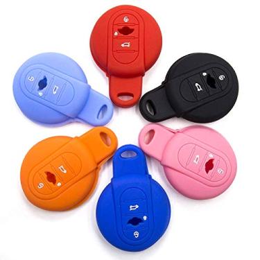 Imagem de Capa inteligente de silicone para chave LIGHTKOREA para Mini Cooper 3ª geração F55 F56 Club Man Country ManLIGHTKOREA rosa LIGHTKOREA