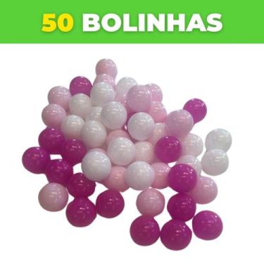 Imagem de 50 bolinhas rosa princesa - BATATINHAS BRINQUEDOS