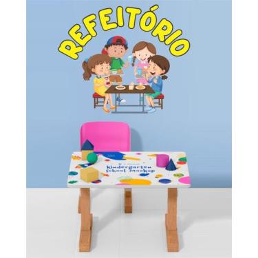 Imagem de Adesivo Parede Refeitório Escola Infantil e Creche - Colakoala Adesivo