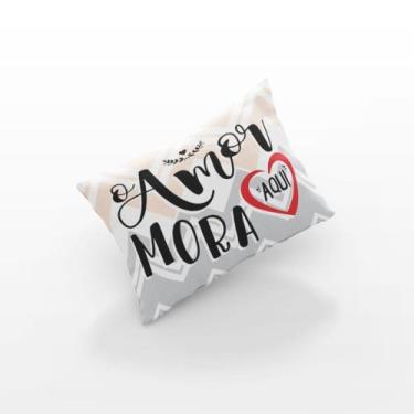 Imagem de Almofadas Baguete Cheia Decorativa Gratidão Com Frases com Zíper Enchi