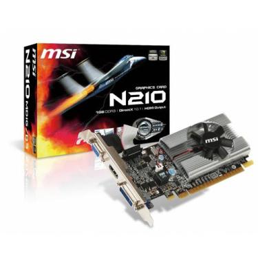 Imagem de Placa de Vídeo GT 210 MSI NVIDIA GeForce 1GB DDR3 64 Bits - 912-V809-2