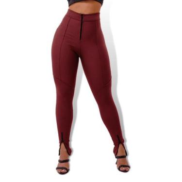 Imagem de Calça Legging PolyPower 3 Zíper Vinho - PDB18.4, Pdb18, 4, 3, G