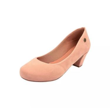 Imagem de Sapato feminino scarpin tamanho 36 - Nova Moda prata, Nude