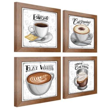 Imagem de Quadro Decorativo Café Expresso Padaria Cozinha 12x12cm 2 - Arte na Ar