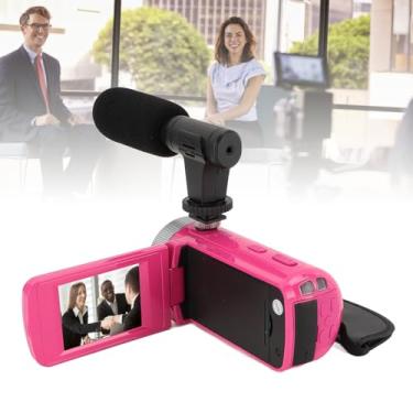 Imagem de Filmadoras Câmera Vídeo para Vlogging, 16MP 1080P HD Tela 2,4 Polegadas Gravador Vídeo Com Zoom Digital 16X Com Microfone Orifício Parafuso 1/4, Câmera Vídeo Digital para Gravação