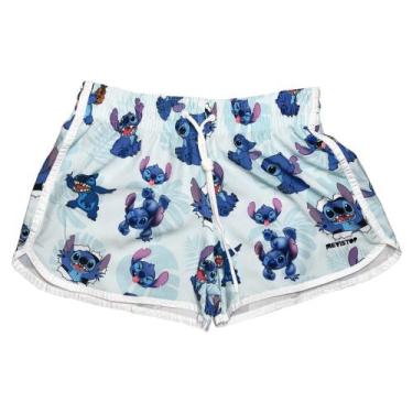Imagem de Short Feminino Stitch Elastano Moda Praia - Mevistop, Stitch, P