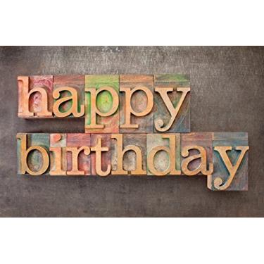 Imagem de Cartões postais - Feliz Aniversário - Todas as idades - "Feliz Aniversário" (embalagem. de 25) ...