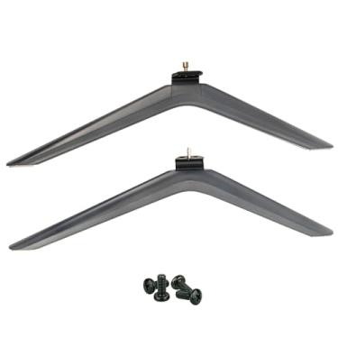 Imagem de Suporte de mesa com pernas de TV compatível com Hisense 75 polegadas Classe U6G Series Quantum ULED 4K UHD Smart Android TV modelo 75U6G 75A66FUA, suporte de TV para TV Hisense de 75 polegadas 75U6G,