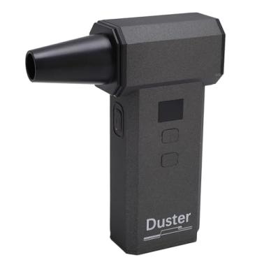 Imagem de Espanador de ar comprimido, Espanador de ar elétrico portátil ajustável de 100 marchas a 130000 RPM, Soprador de ar sem fio multifuncional recarregável de 200W para casa, carro