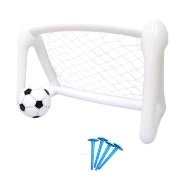 Imagem de rockible Conjunto de brinquedos para jogo de gol de futebol infantil Conjunto de gol de futebol juvenil com estacas terrestres para campo