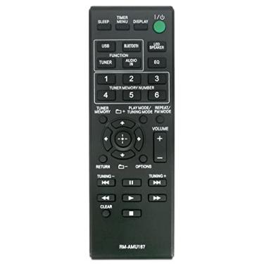 Imagem de Allimity Controle remoto de substituição RM-AMU187 RMAMU187 compatível com o sistema de áudio pessoal Sony GTK-N1BT MHC-GTR7 SS-GTR7 SS-RSR7 HCD-GTR7 SS-WGR7 GTKN1BT MHCGTR7 SSGTR7 SSRSR7 HCDGTR7