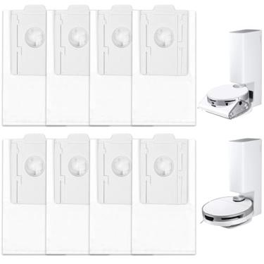 Imagem de Pacote com 8 sacos de pó de substituição VCA-RDB95 para SAMSUNG Jet Bot AI+/Jet Bot+/Bespoke Jet Bot Combo AI, estação de limpeza a vácuo AI, peças de acessórios para saco de pó a vácuo Jet Bot