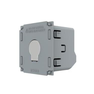 Imagem de LIVOLO Interruptor de luz de toque de 1 via, 4,5 x 4,5 cm, polo único (não neutro), apenas base, painel de vidro não incluído