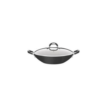 Imagem de Wok Tramontina Mônaco Induction Alumínio Antiaderente Starflon Preto 3