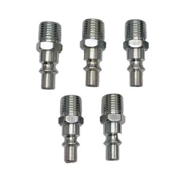 Imagem de Jogo 5 Pinos Conexão Pneumática P/ Engate Rápido Rosca 1/4 - BRAMAIS