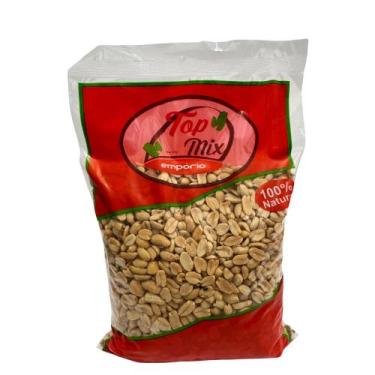 Imagem de 1kg Amendoim Torrado Sem Pele e Sem Sal - Emporio Top Mix - Empório To