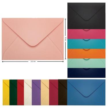 Imagem de Envelope Convite Colorido 16 x 23,5 cm Scrity 100 Unidades, Fidji