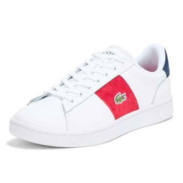 Imagem de Lacoste Tênis masculino Carnaby Set Cgr, Branco e vermelho, 39