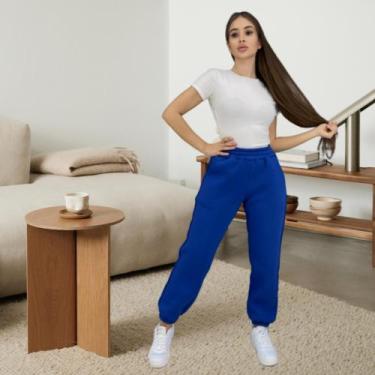 Imagem de Kit 5 Calça Moletom Juvenil Flanelada Masculino Feminino Unisex - Vale