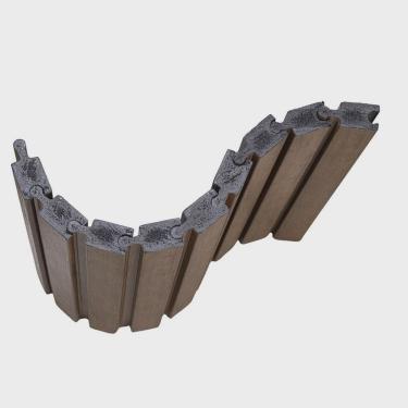 Imagem de Painel Ripado de Poliestireno Angular 4,7 Cm X 2cm Metro Linear-gr04pra-c - caixa com 2,85 Unidade