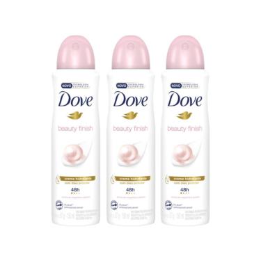 Imagem de Kit com 3 Desodorantes Antitranspirantes Aerosol Dove Beauty Finish 150 ml