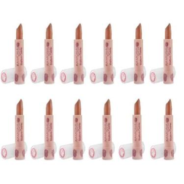 Imagem de Kit 12 Batom Colors Cor 16 Cool Nude 3,8gr - Ramona Make Up