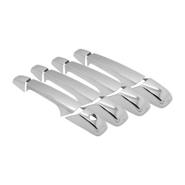 Imagem de SEGADEN Capa de maçaneta cromada compatível com CHEVROLET Silverado Suburban Tahoe Avalanche GMC Sierra Yukon Yukon XL Cadillac Escalade (4 portas sem abertura de passageiro) XG7655C